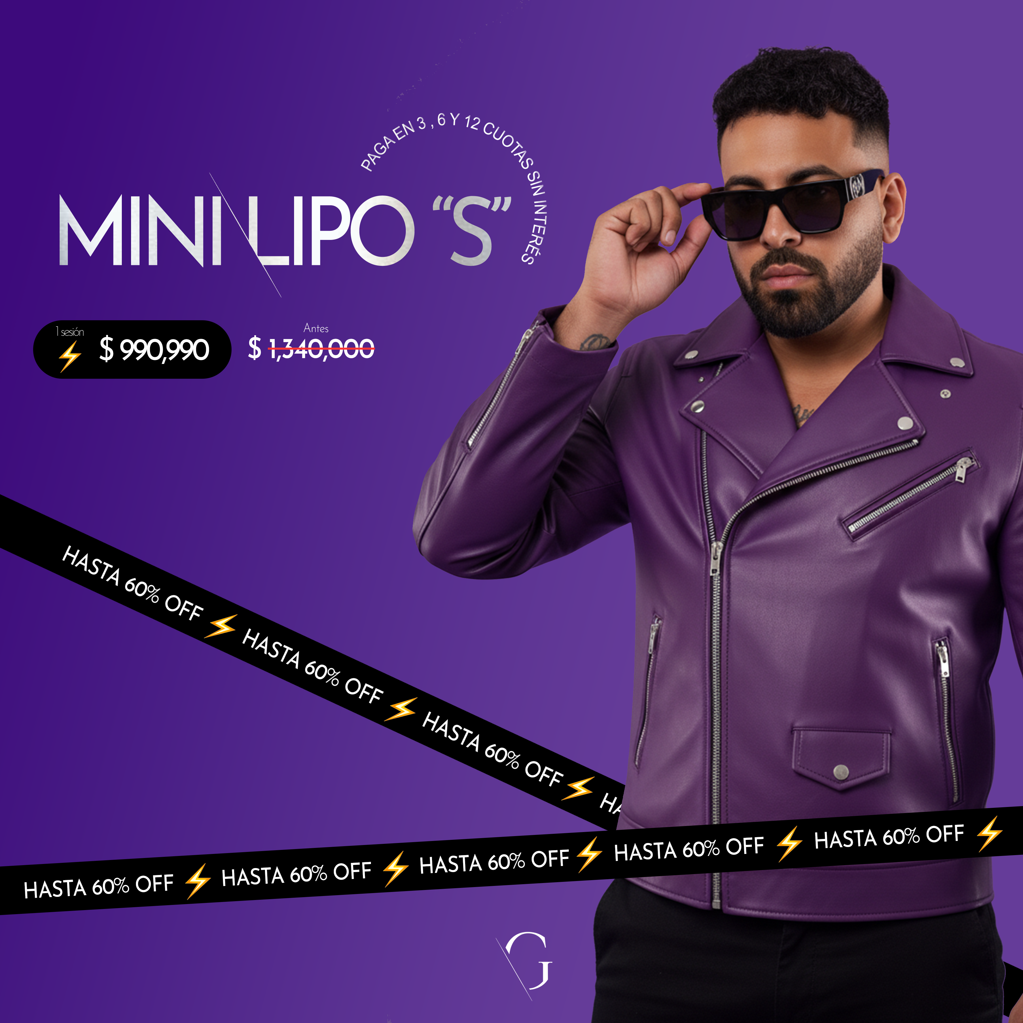 MINI LIPO 1 zona talla "S" a elección (Axilas - Monte de Venus - Abdomen bajo o Alto - Entre piernas - Rodillas - Bajo gluteos)